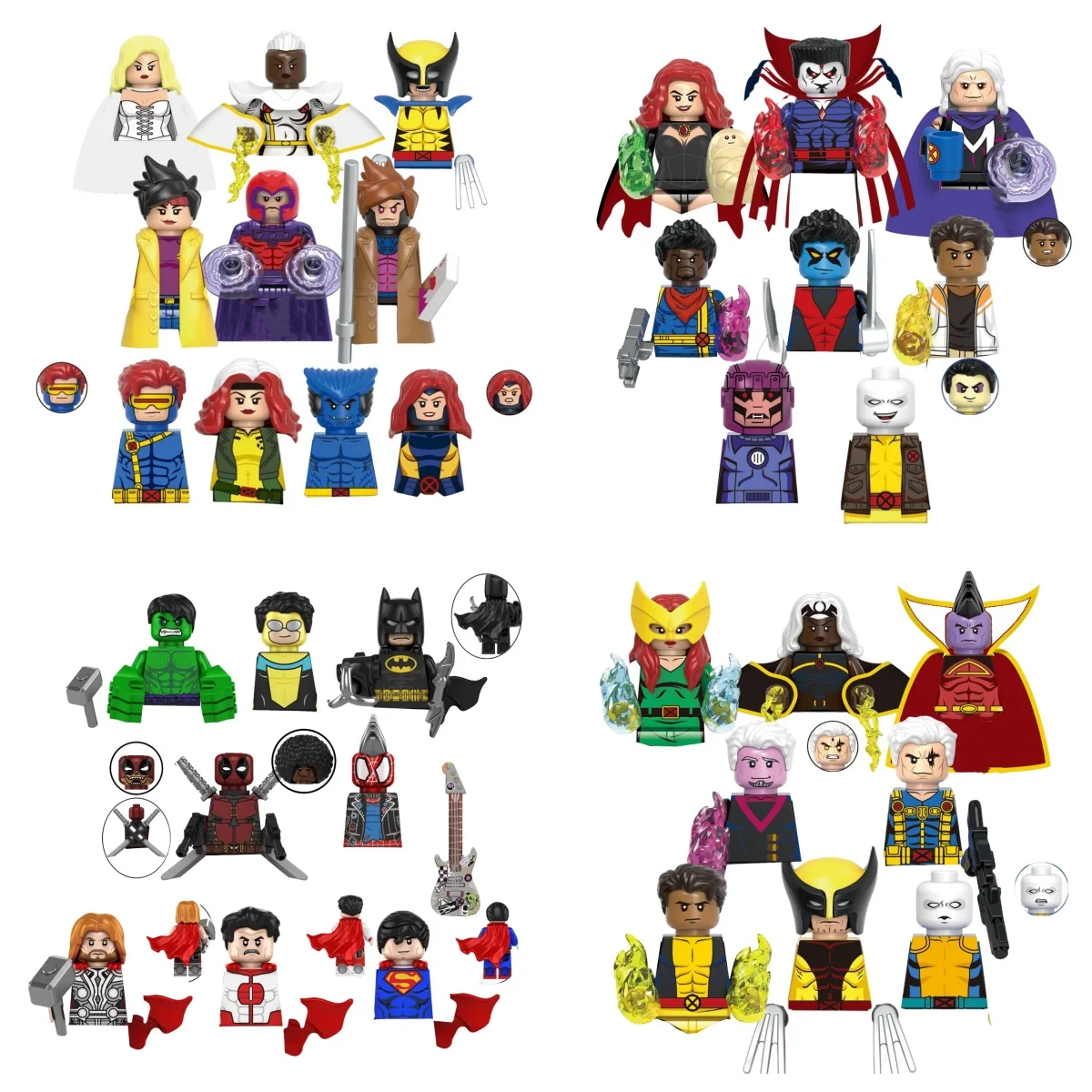 The Avengers Storm Battion Mini Building Blocks Figurines Anime Figure Superhero DIY Puzzle Toys Kids Gift for Children