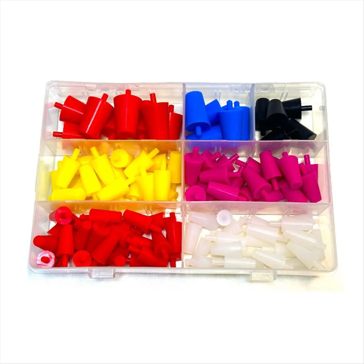 A45I 100Pcs Silicone Rubber Tapered Plug Assortment Kits for Masking Off Holes During Powder Coating, Painting, Hydro Dipping