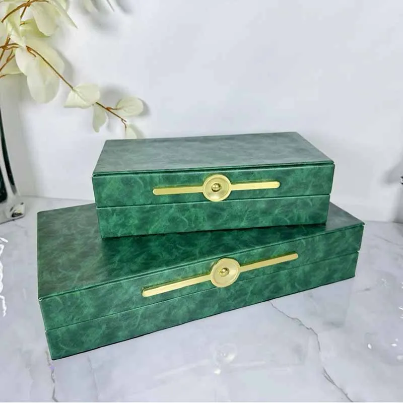 Leather Jewelry Organizer Boxes Women Jewelry Storage Display Box Small Necklace Bracelet Ring Earrings Packaging Accessories