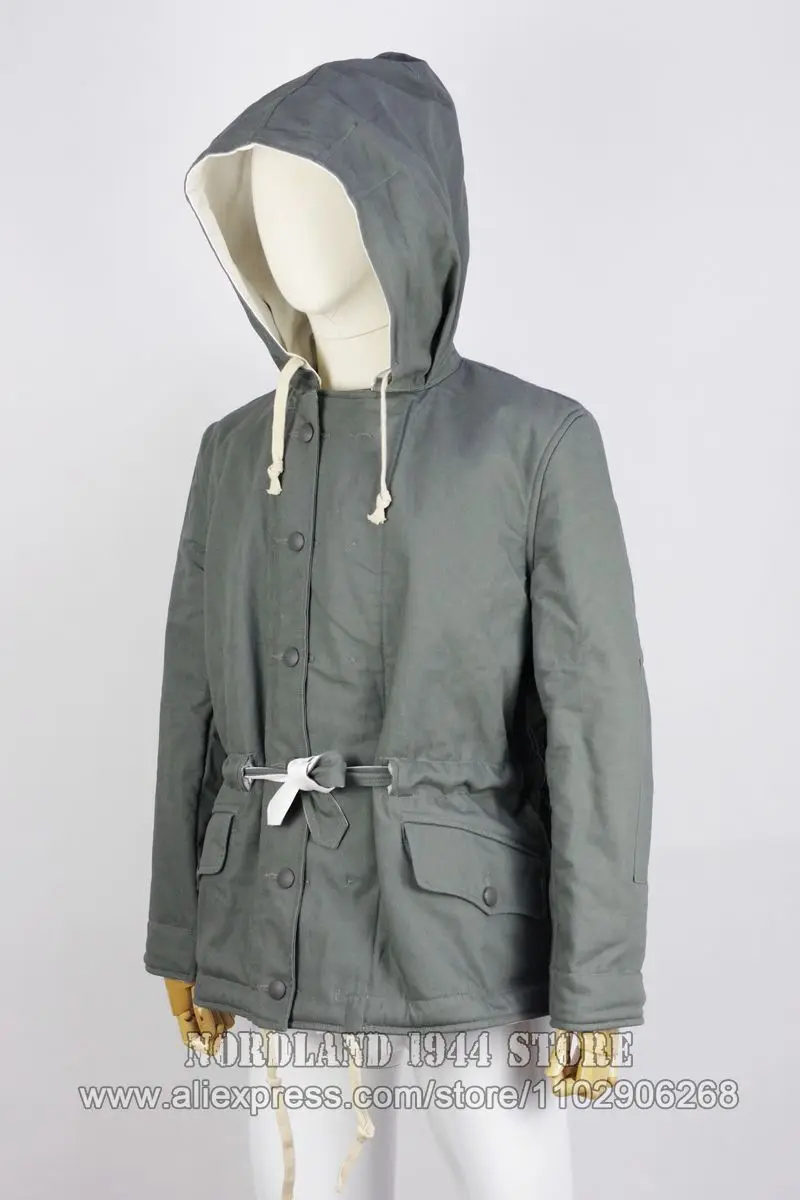 Riproduzione Cosplay Topo tedesco Parka invernale reversibile grigio Nordland 1944