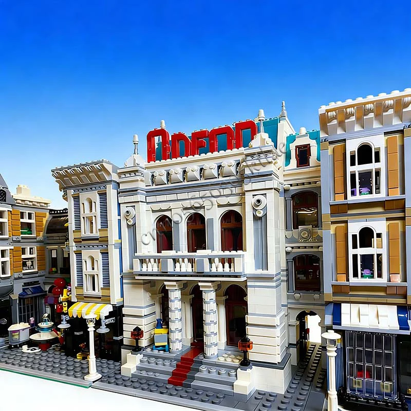 3904 pièces de construction Odeon Theatre MOC, blocs de construction modulaires personnalisables, technologie pour enfants, jouet populaire simple à monter soi-même, cadeaux de vacances