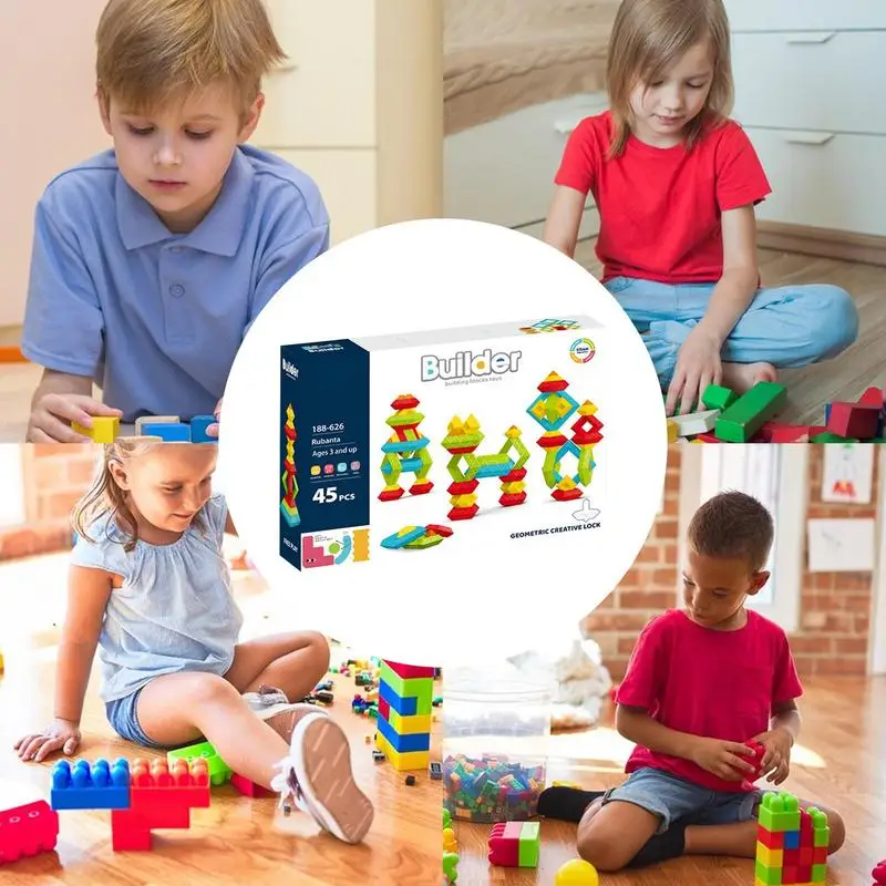 Blocos de construção pré-escolares para crianças, Brinquedos sensoriais, Brinquedo educativo para criança, Blocos de construção