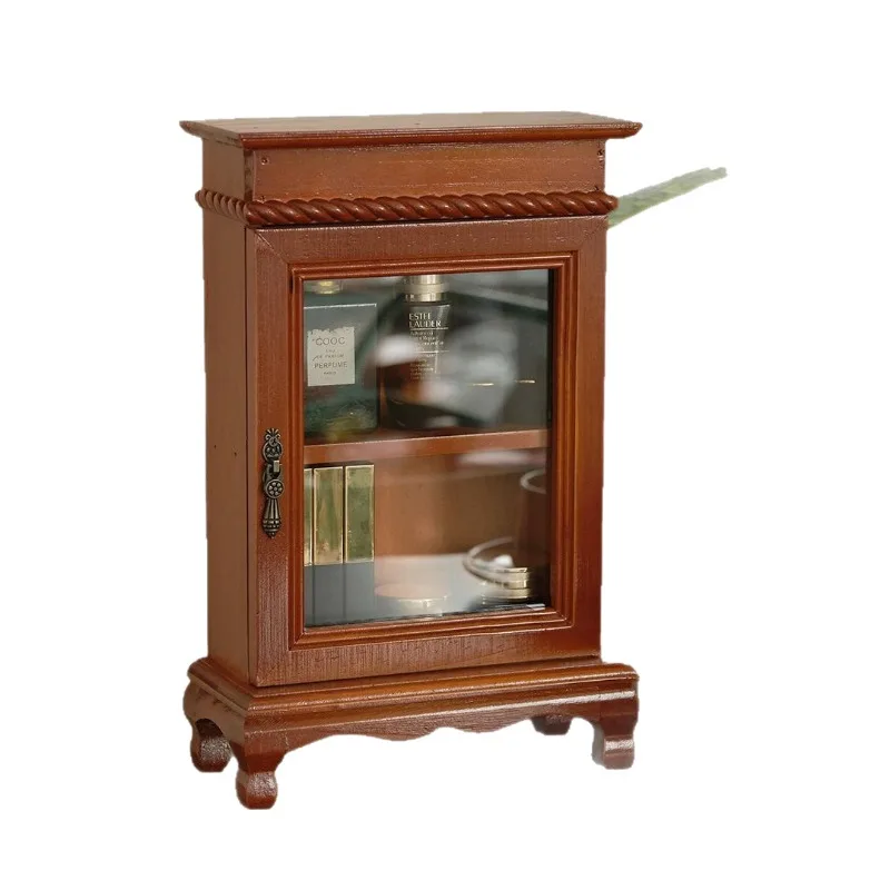 Glass dustproof storage rack, coffee table desktop storage rack