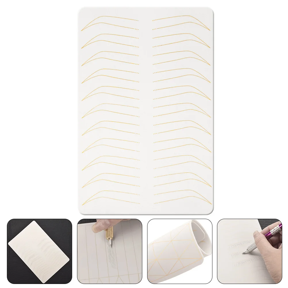 

Силиконовая тренировочная кожа для микроблейдинга, толстая, реалистичная на ощупь татуировка для бровей, вышитая тренировочная кожа для начинающих