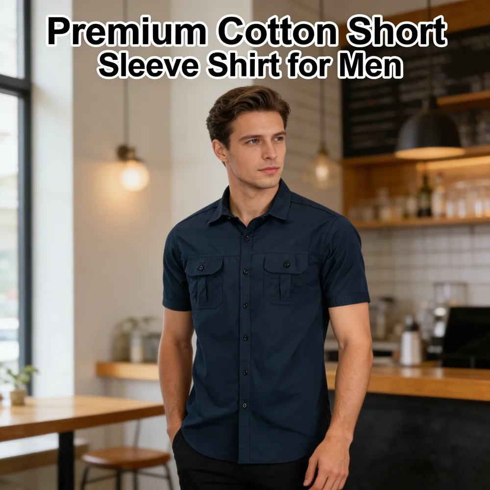 Summer Men's Short Sleeve Tactical Shirts Outdoor Men Cotton Button Multi-Pocket Workwear Cargo Shirts Clothing