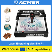 ACMER P1 10W Laser Engraver Support WIFI Safety Lock Emergency Button Cutting Machine Carve Phone Case Logo for Business