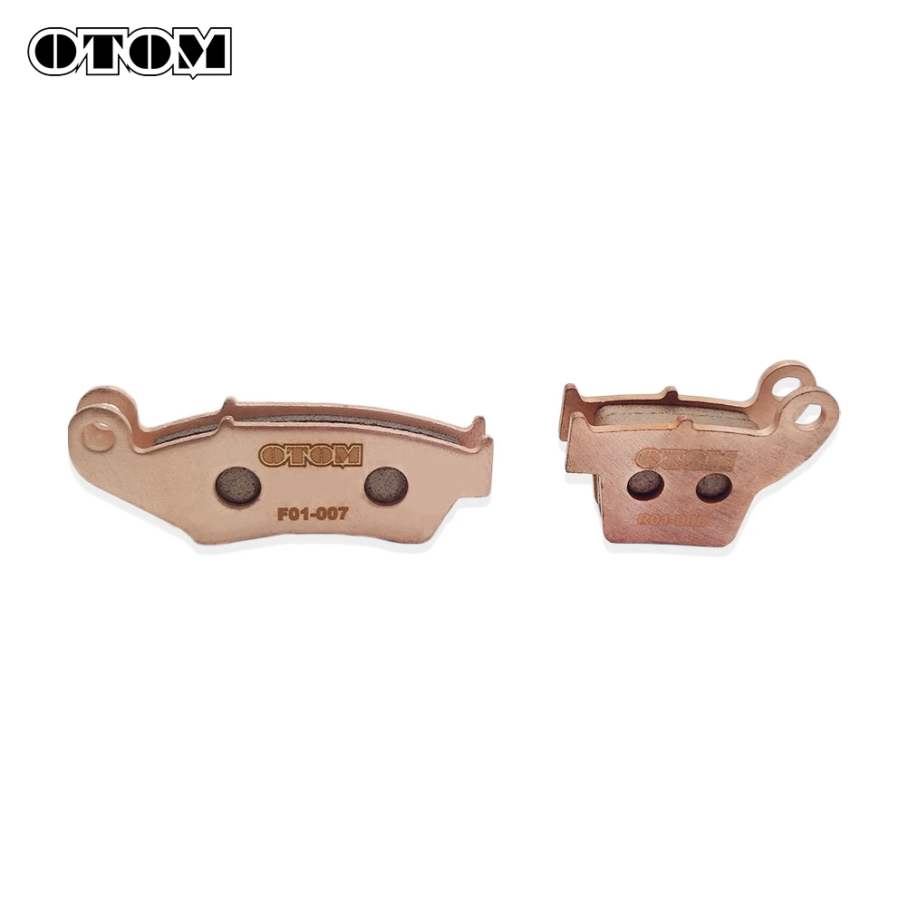 OTOM Motorcycle Front Rear Brake Pads F01 R01 Copper Sintering For HONDA CRF XR KAWASAKI KXF SUZUKI RMZ 125 250 450 Dirt Bikes