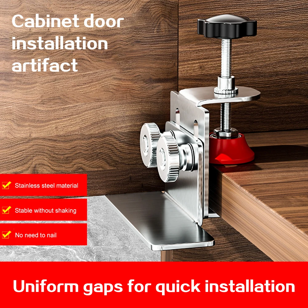 

5/3/1Pcs Cabinet Door Installation Tool 0-36mm Adjustable Cabinet Frame Fixture Household Portable Cabinet Door Mounting Jig Bra