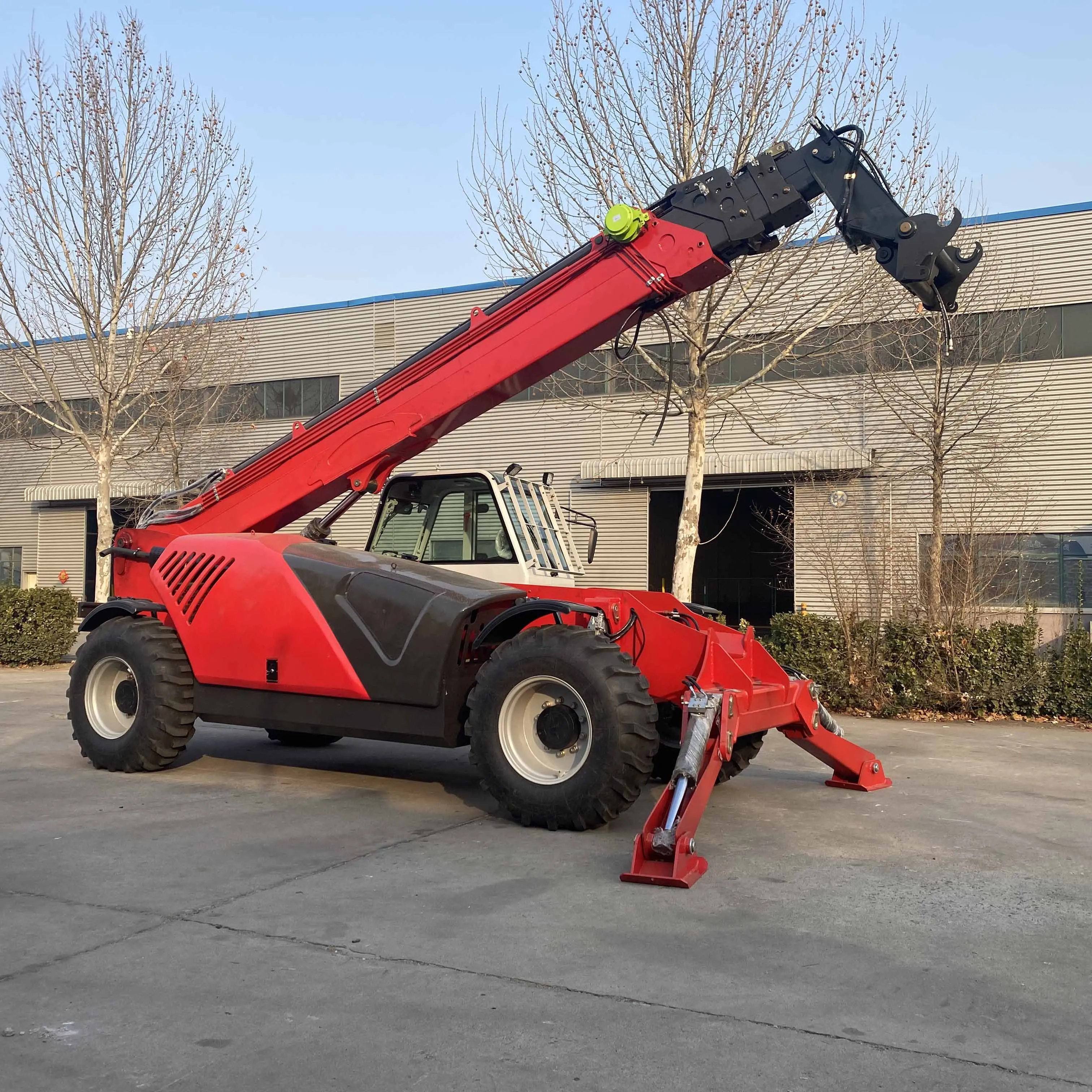 【Hot】4X4 Type Telehandler Loader 3ton 10ton Telescopic Forklift Wheel Loader 13m Lifting Height Telescopic Handlers and Attachme