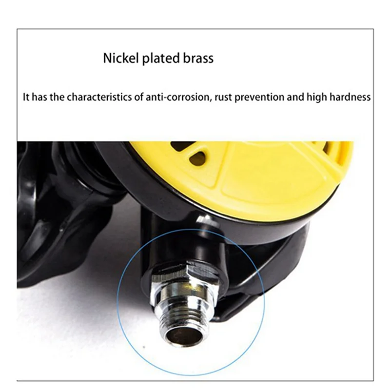 Regolatore secondario per immersione Scuba Diving profondo Livello professionale montato Rebreather Diving Rebreathing Equipment-B60B