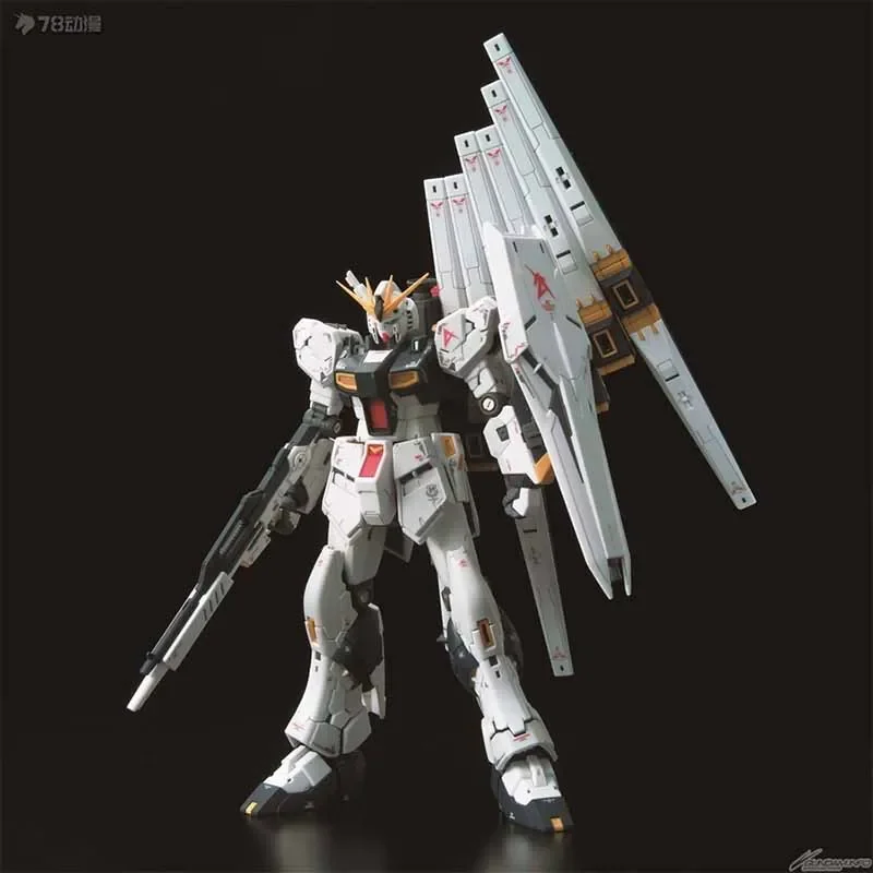 Bandai Original GUNDAM Model Kit RG 1/144 RX-93V GUNDAM Anime Action Figure Assembly Model Toys Collectible Model Gifts