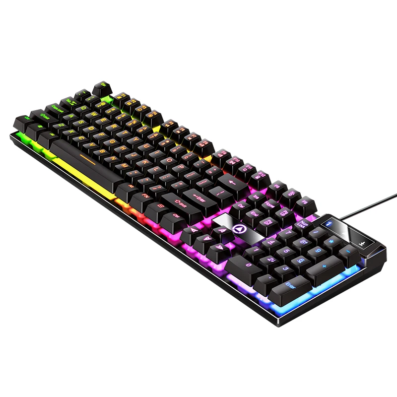 YINDIAO K500 clavier filaire ordinateur portable de jeu ordinateurs de bureau PC ordinateur accessoires de bureau claviers de joueur à profil bas avec pavé numérique