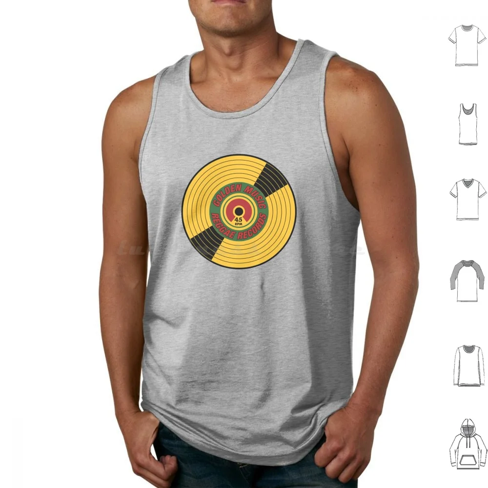 Reggae Records Tank Tops Vest Sleeveless Records Babylon Reggae Rastaman Rasta Rastafari Rebel Pease Music Dubstep Rub Dub