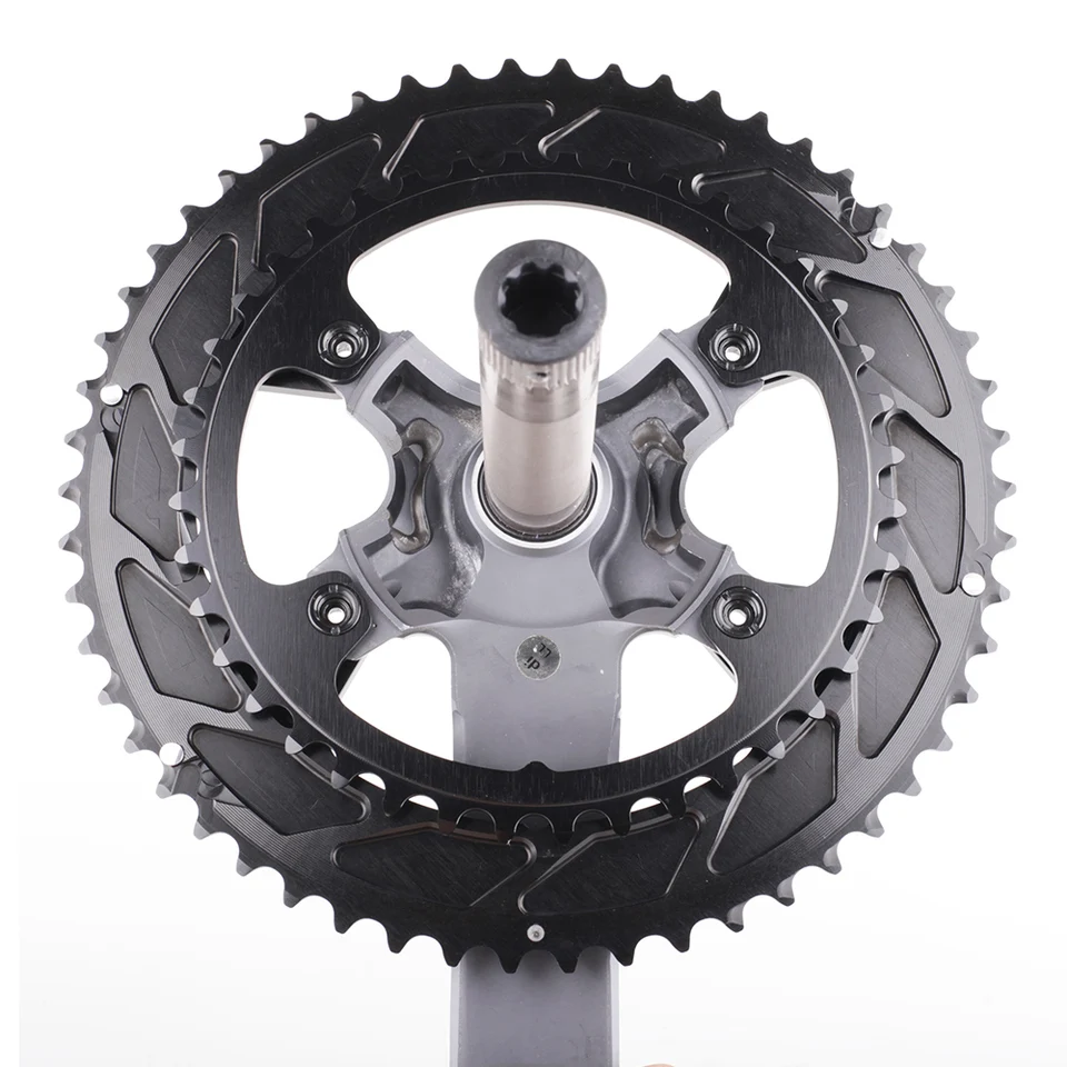 ストーンダブルチェーンリングbcd,110mm,4ボルト46t 32t 48t 33t 50t