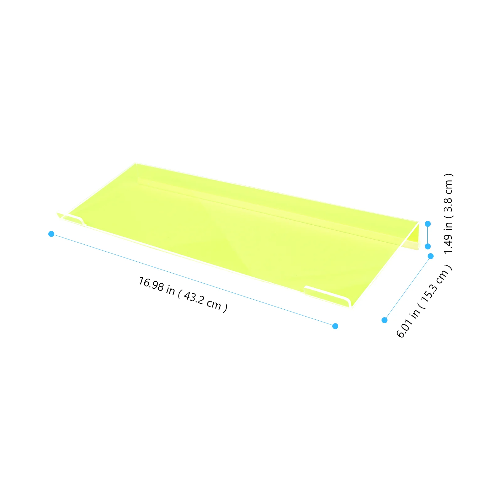 Bandeja de teclado acrílico, soporte elevador de teclado inclinado, suministros de oficina para escribir, trabajo, soporte para teclado de ordenador para escritorio