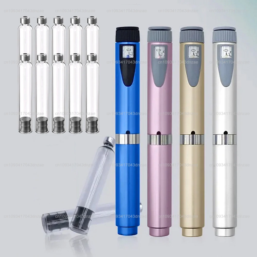 

Портативная ручка для татуировки, инъекционная ручка и 10 шт., пустые картриджи 3 мл, стерильная индивидуальная упаковка, кассетная бутылка для лилий инсулина