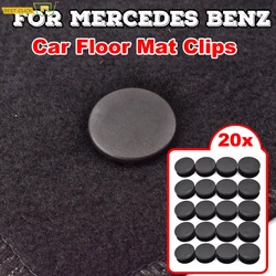 20pcs Car Floor Mat Clips Carpet Retainer Grips Holders Fixing Clamps Fastener For Mercedes Benz amg W205 W245 X164 W140 X156