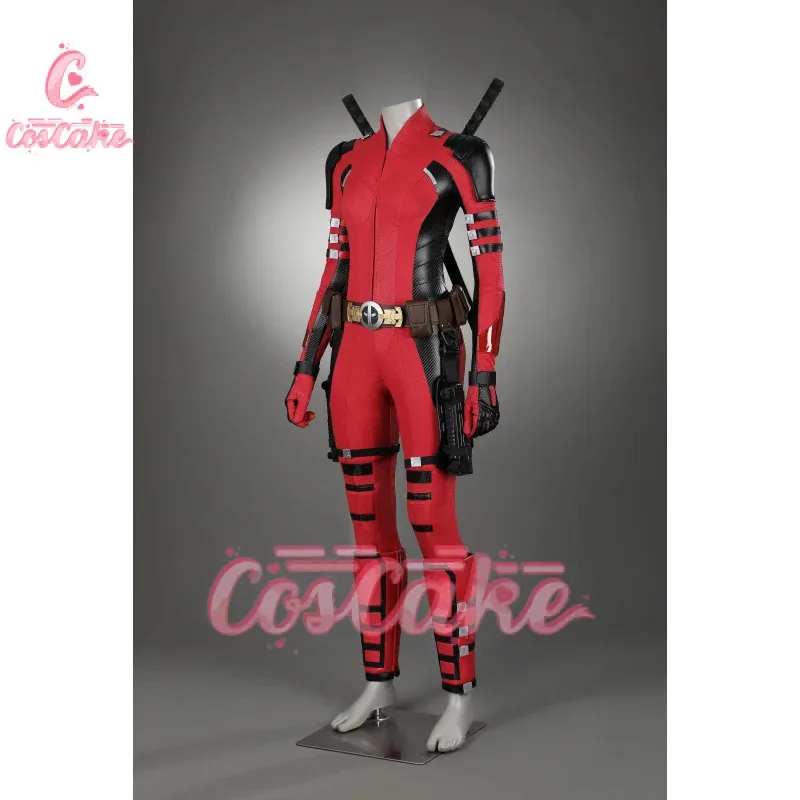 New Dead cos pool 3 Lady Cosplay Cosutme Wade Winston Wilson Jumpsuit Belt Suit Halloween Women's Version Upgraded version