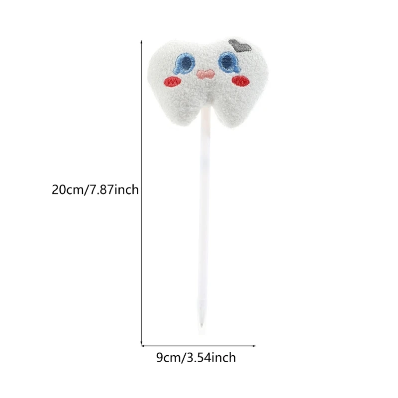 6 pçs caneta neutra caneta gel pelúcia caneta escrita secagem rápida material escolar