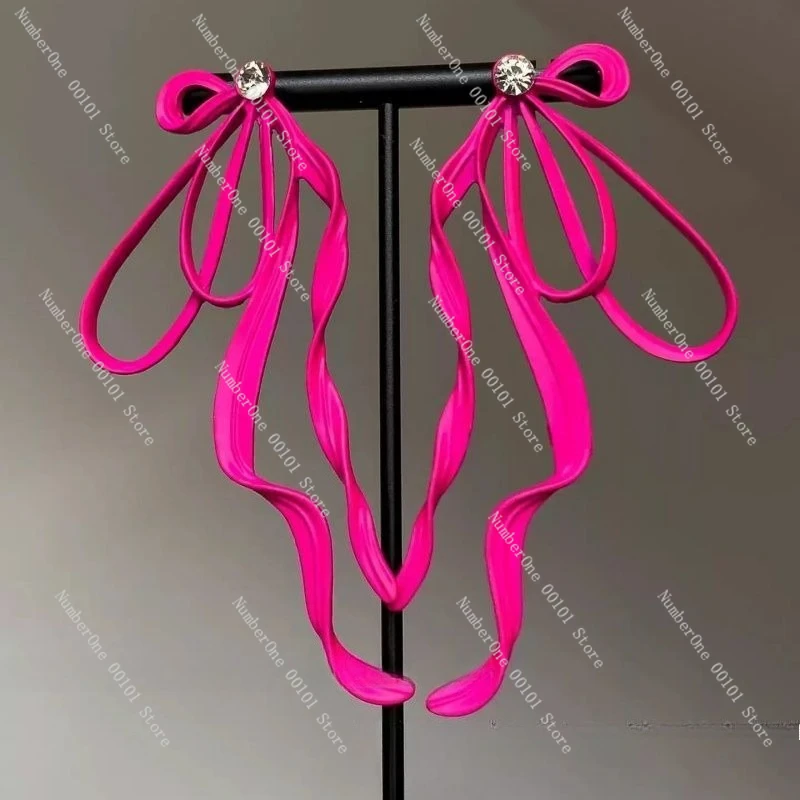 Princess Style Large Pink Bow Accessory, Unique Exaggerated Design for Hair & Party Decoration