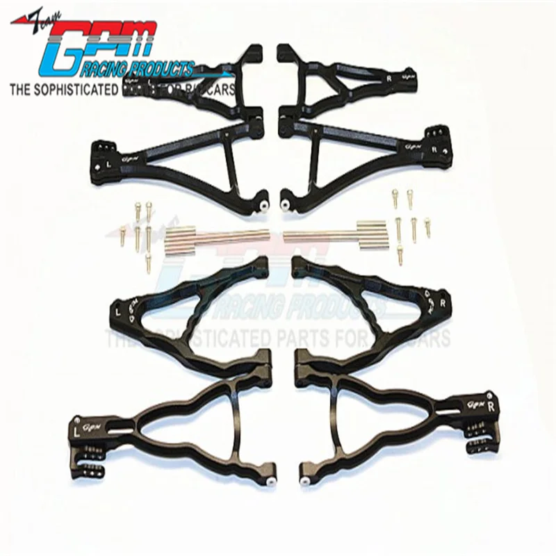 GPM ALUMINIUM FRONT+REAR UPPER & LOWER SUSPENSION ARM - 32PCS SET FOR TRAXXAS 1/10 E-REVO 560871/REVO/SUMMIT UPGRADE