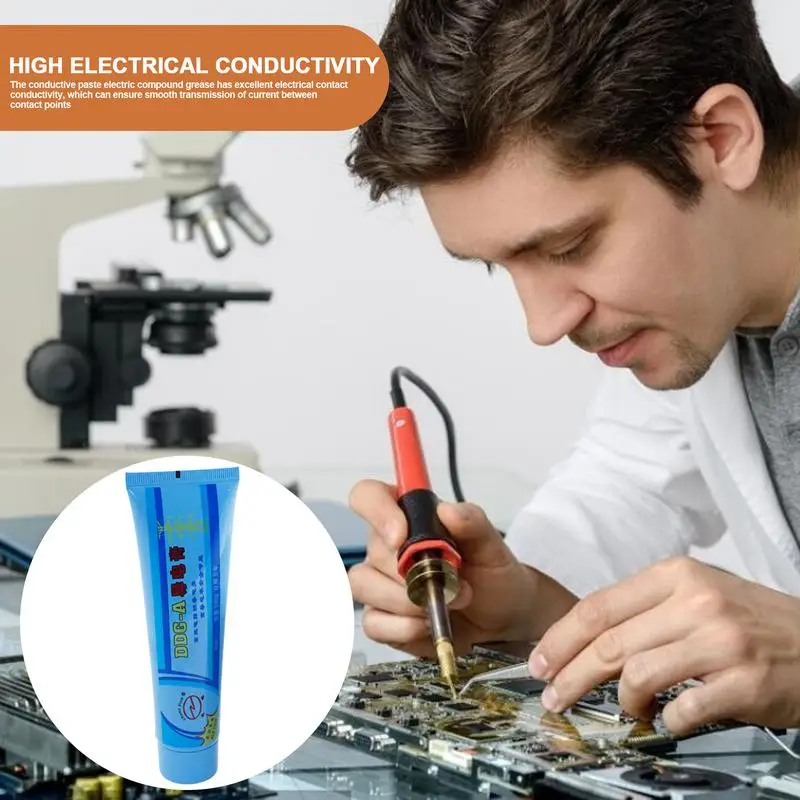 شحم كهربائي 100 جرام زيوت التشحيم الكهربائية للتطبيقات الكهربائية والسيارات #3