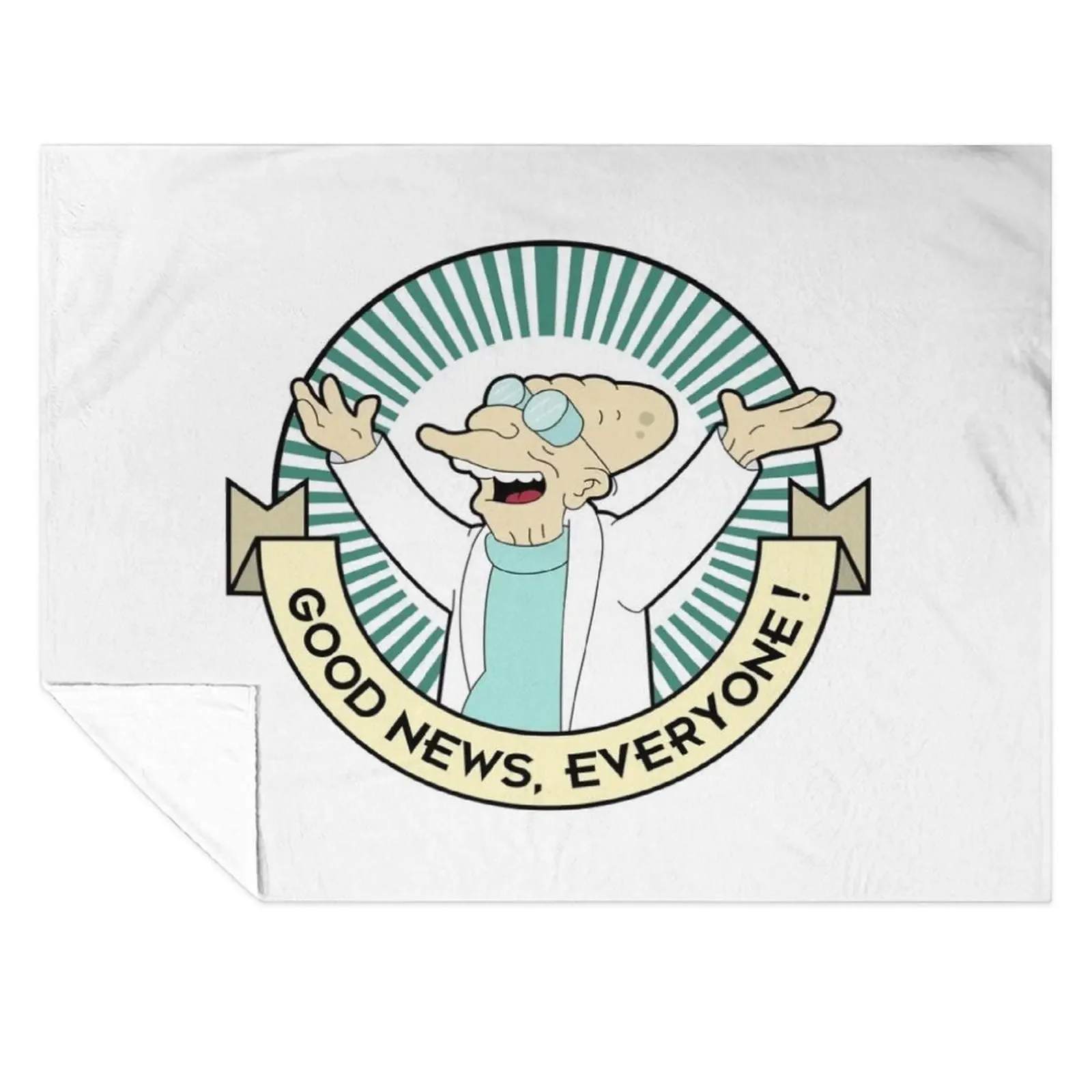 

Professor Farnsworth - Good News Everyone! Throw Blanket Soft Plaid Personalized Gift Retros Bed Fashionable Blankets
