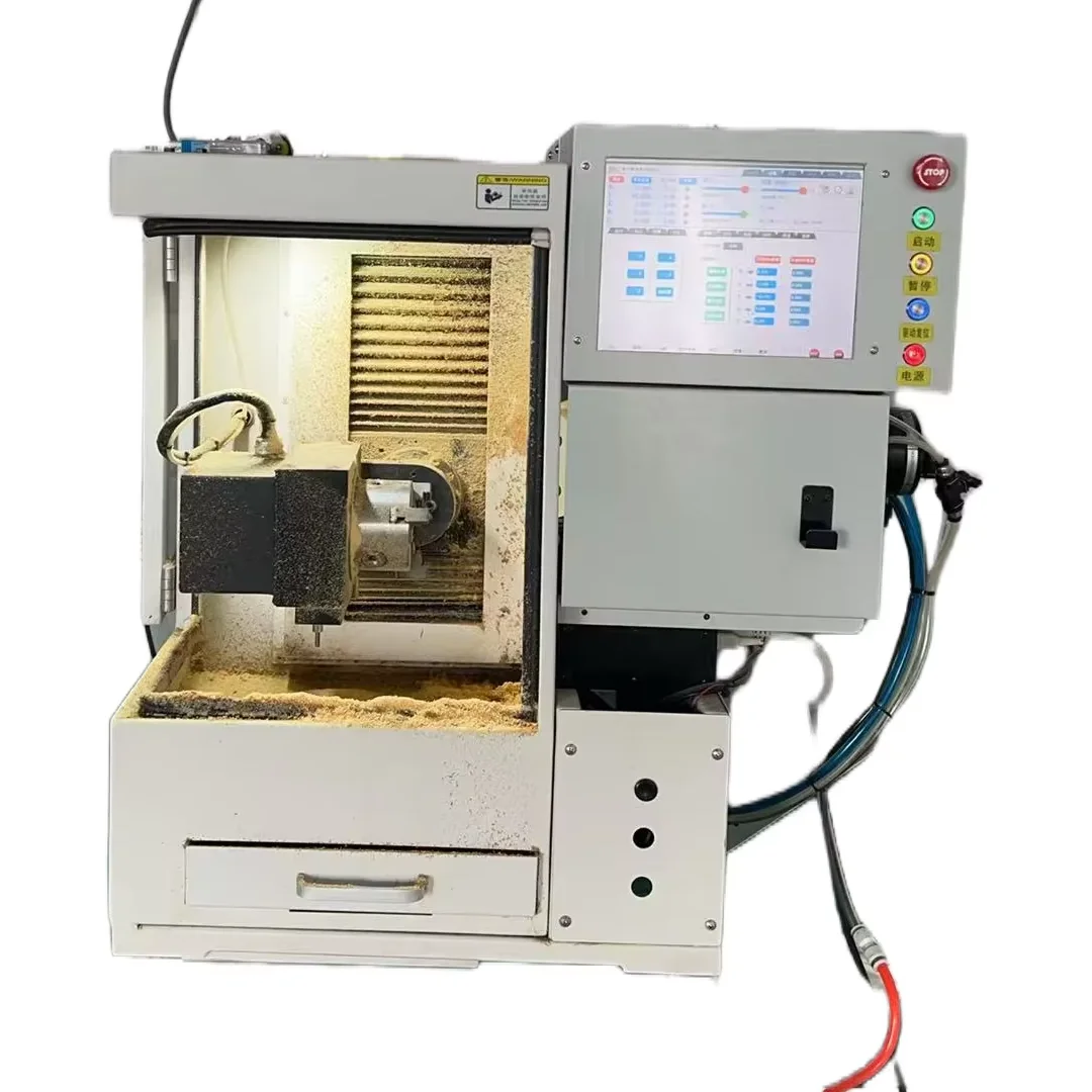 آلة طحن CNC ذات 5 محاور V4 نظام ARM Linux لسطح المكتب مع حاوية نصف معدنية ومبرد #2