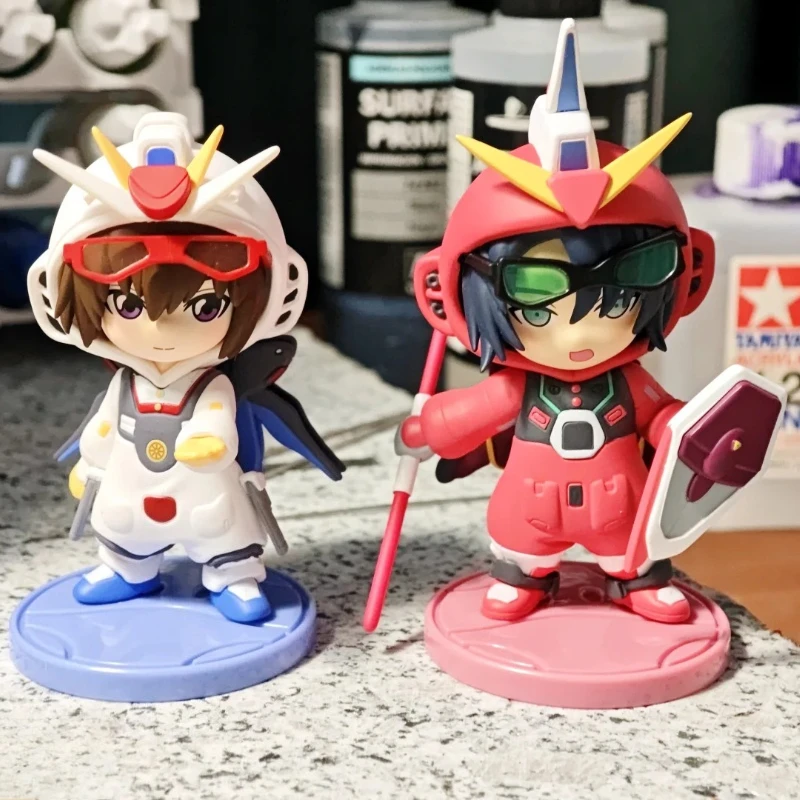 Bandai GUNDAM SEED DESTINY Série de figurines pyjama en boîte mystère, figurine pilote chibi, accessoires d'anime, adorables poupées, cadeau exquis