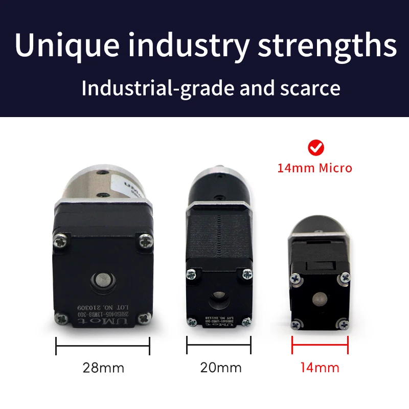 UMOT NEMA 6 High Precision Two-phase 4-wire 14mm Hybrid Stepper Motor Ratio 1:4.75/1:16/1:22.5/1:49/1:64/1:84/1:135/1:224/1:304