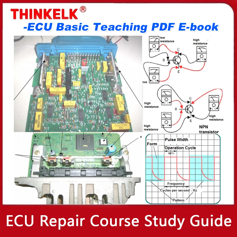 ECU Repair Course Study Guide ECU Basic Teaching PDF E-book PDF File For EPROM TEST Progranmming SMD Digital Central Simulator