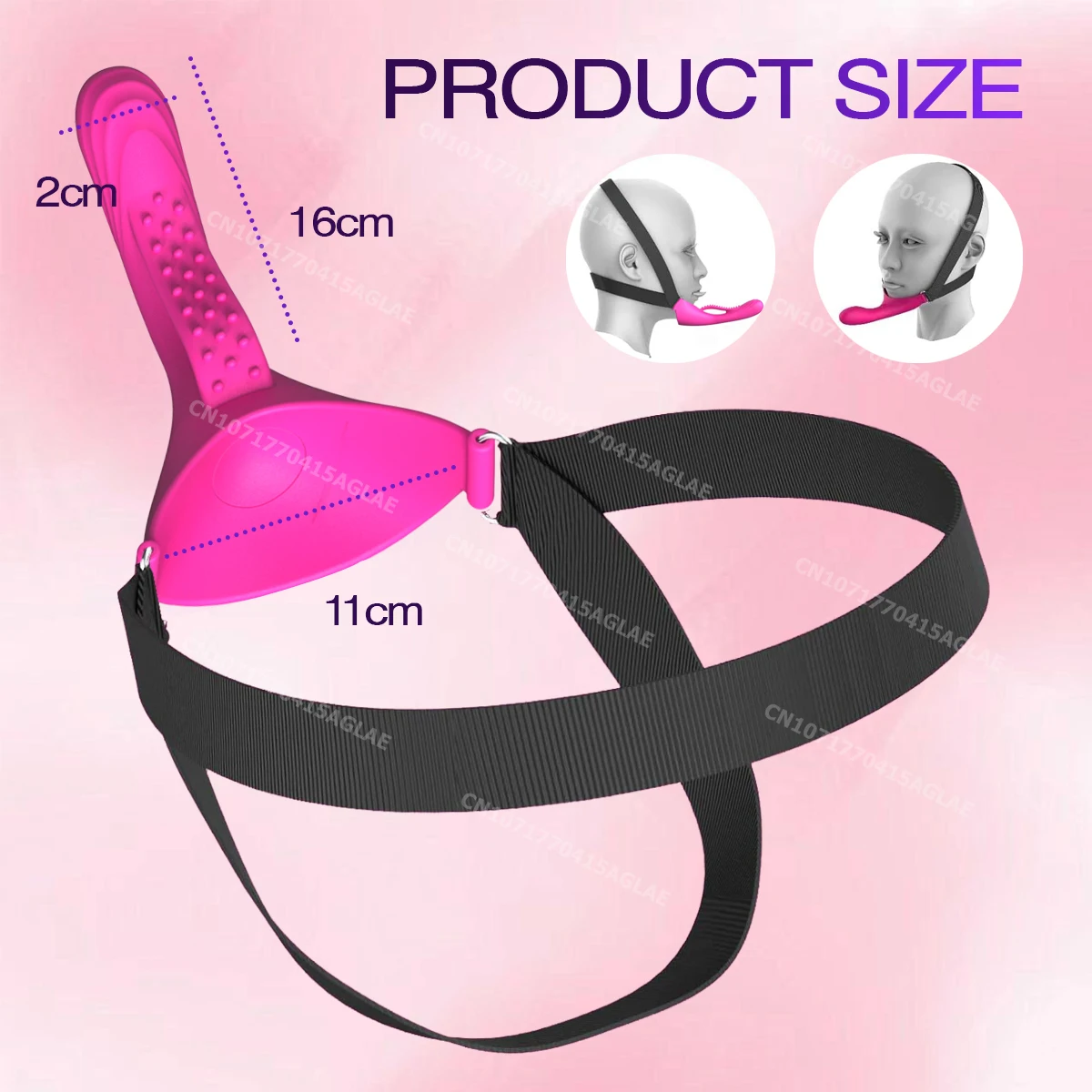 chin strap on sex toy Accommodator Silicone Chin Strap Dildo in Ivory – PinkCherry