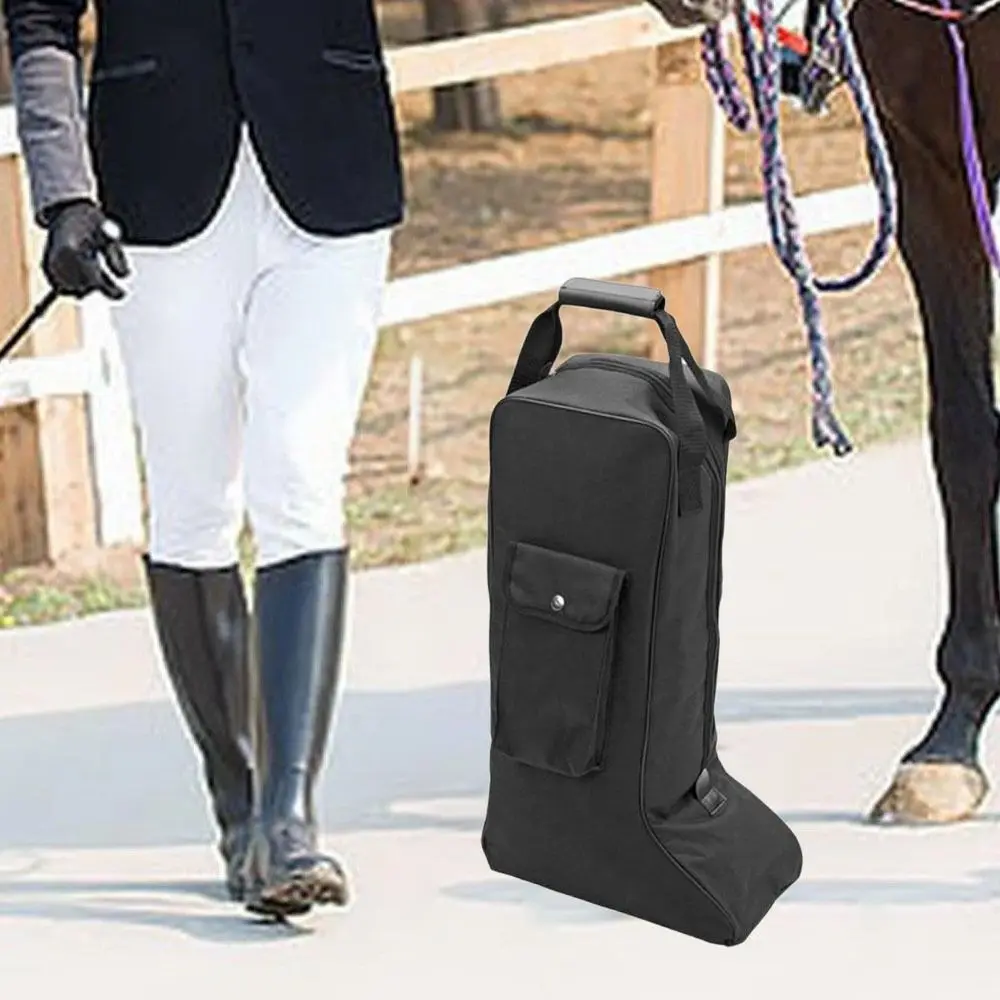 Waterproof Tall Boot Pouch Dust Proof 600D Equestrian Boot Bag Organizer Design Carry Pouch Riding Boot Bag