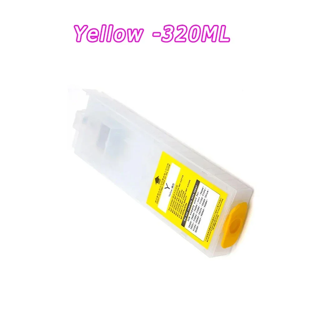 Kartrid Printer Isi Ulang Kartrid Tinta Isi Ulang 600ML + 320M Tanpa Chip untuk Epson Workforce Pro WF C5390 C5890 C5790 5710 5290 5210