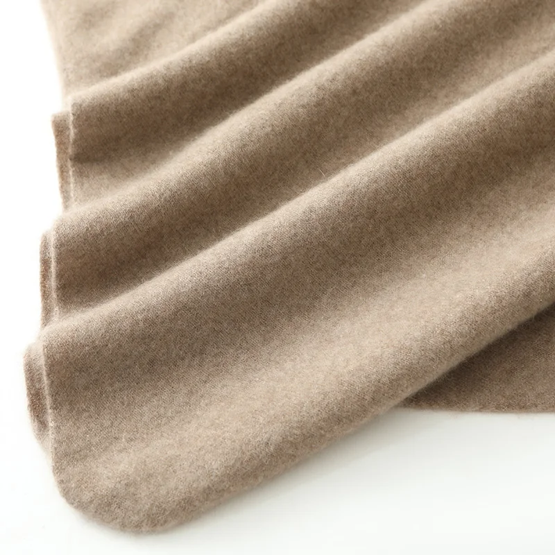 100% Wool Shawl Neck Triangular Fashion Shawl Women\'s 2024 New Item Soft Versatile Sweater Top