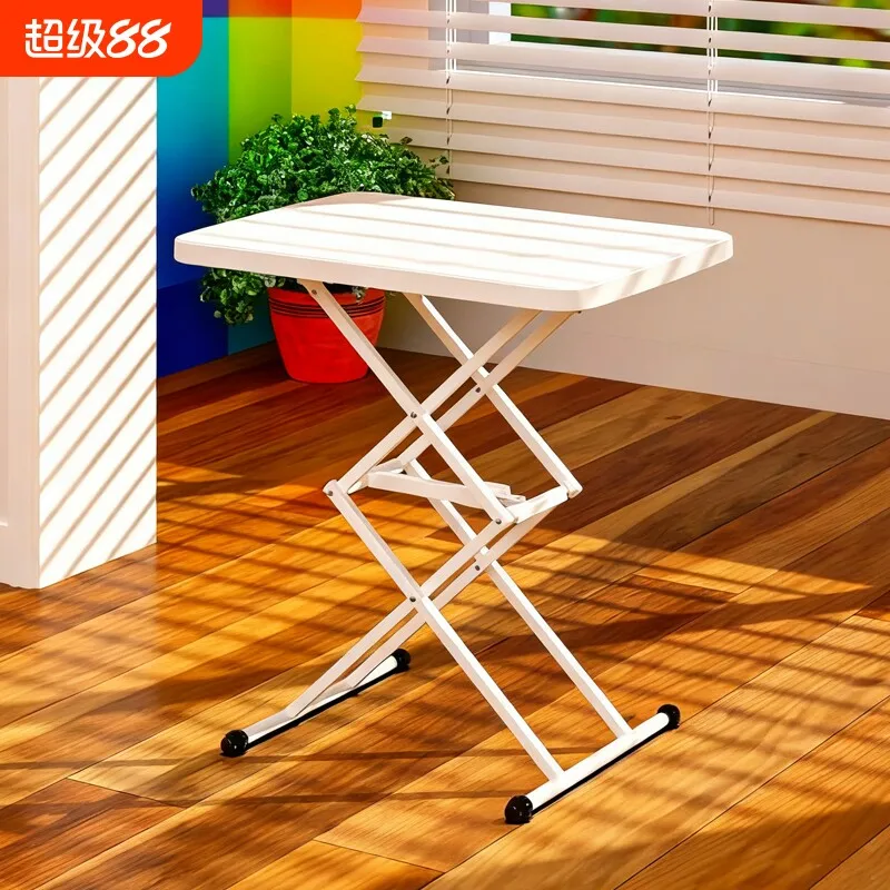 

Hxl foldable outdoor dining table portable computer desk simple adjustable height table