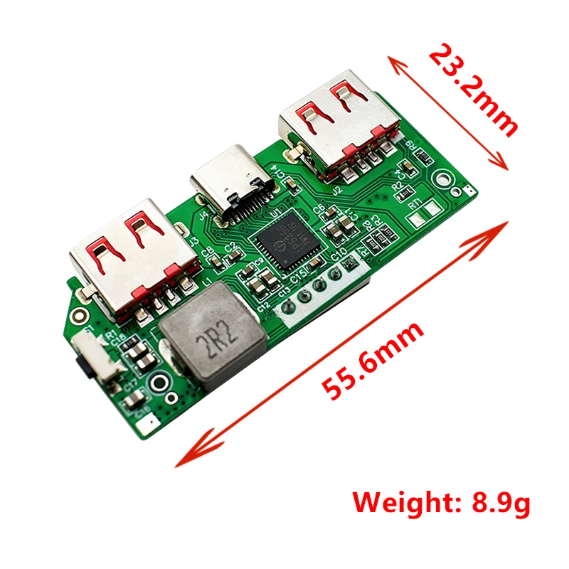 IP5356 Digital Display Fast Charging Power Bank Module Type-C 18650 Lithium Battery Charger Boost Power Supply Board