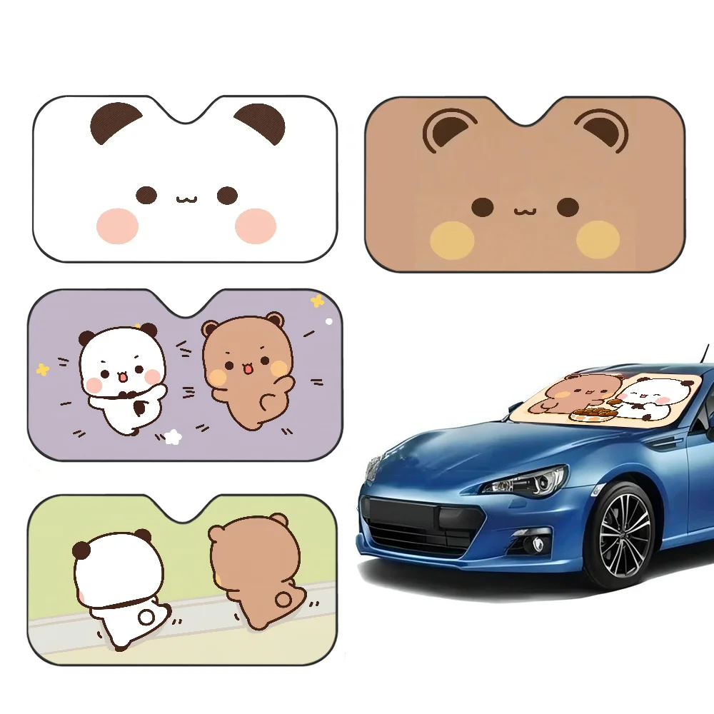 

Bubu And Dudu Cute Cartoon Custom Cartoon Anime Car Windshield Sunshade Foldable Sun Blocker Car Window Shades