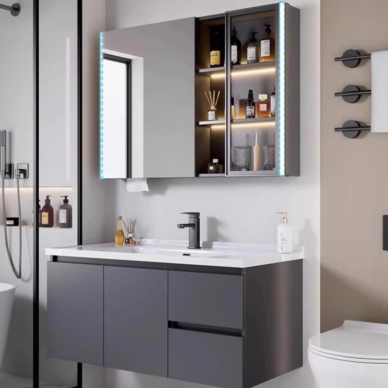 

Open Bathroom Cabinets Simple Vanity Toilet Shower Caddy Cabinet Modern Storage Shelf Badkamer Kast Bathroom Furniture TD50BC