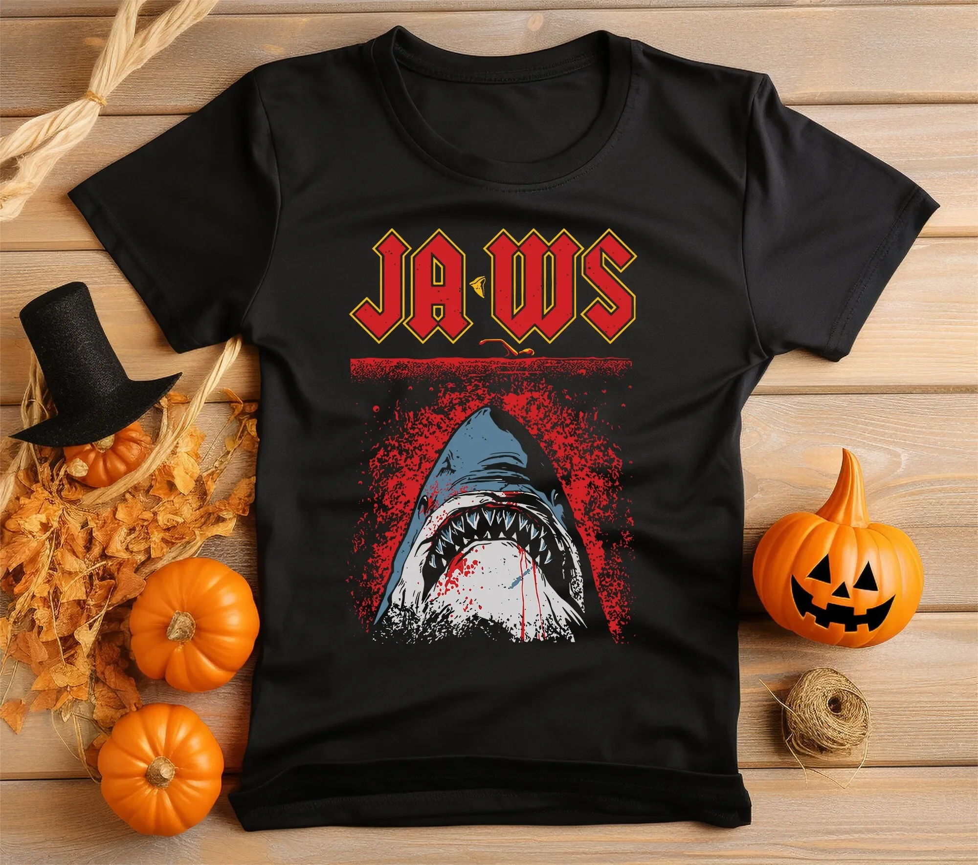 Bleeding Jaws Halloween T Shirt Vibrant Print No Fade Soft 100 Cotton Black Neat Stitching Style