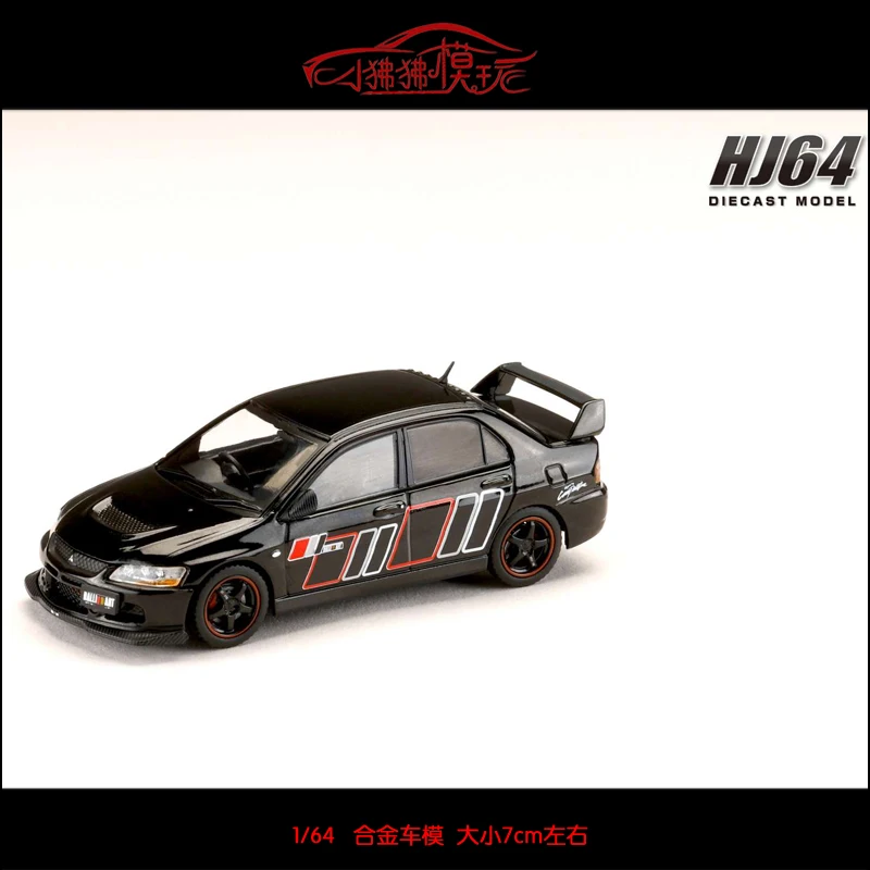 Hobby JAPÃO-Modelo de carro de liga fundida com motor Display Collection, 1:64 LANCER GSR EVOLUTION VII VIII IX