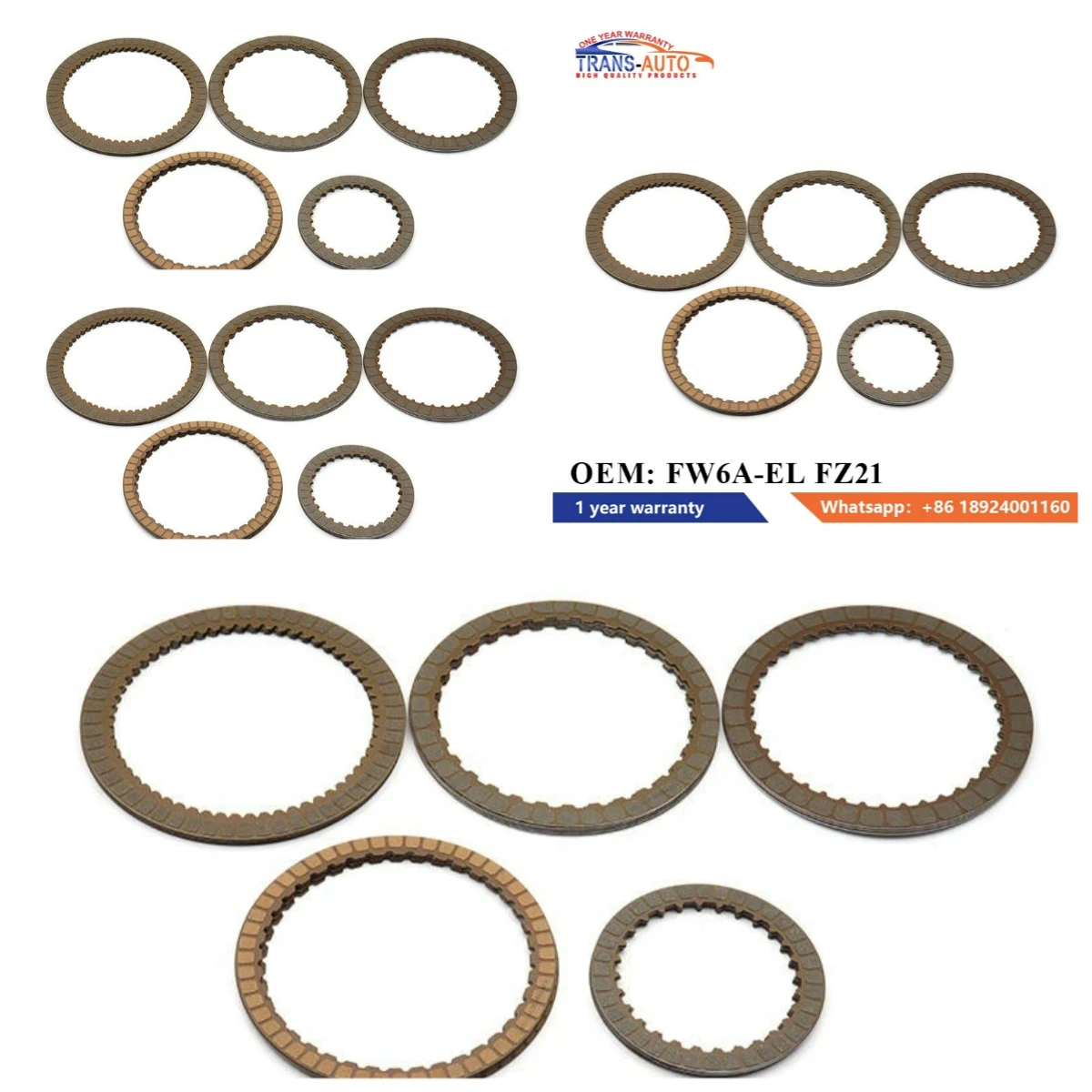 Nuevo Kit de Discos de Fricción Automáticos FW6AEL FW6A-EL GW6A-EL GW6AEL SJ6A-EL FZ21, Placas Compatibles con MAZDA 3 AXELA 6 ATENZA CX-3 CX-4