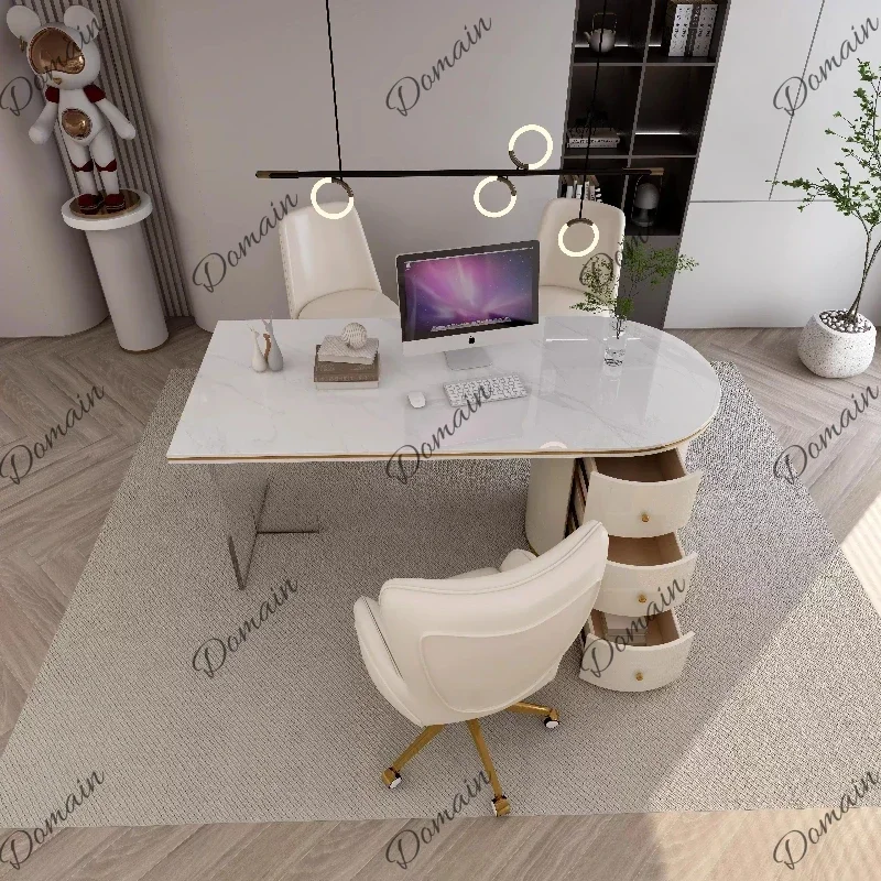 M Luxury Modern Reception Table Cream Style Beauty Medical Beauty Consultation Office Boss Tables Office Desks And Workstations