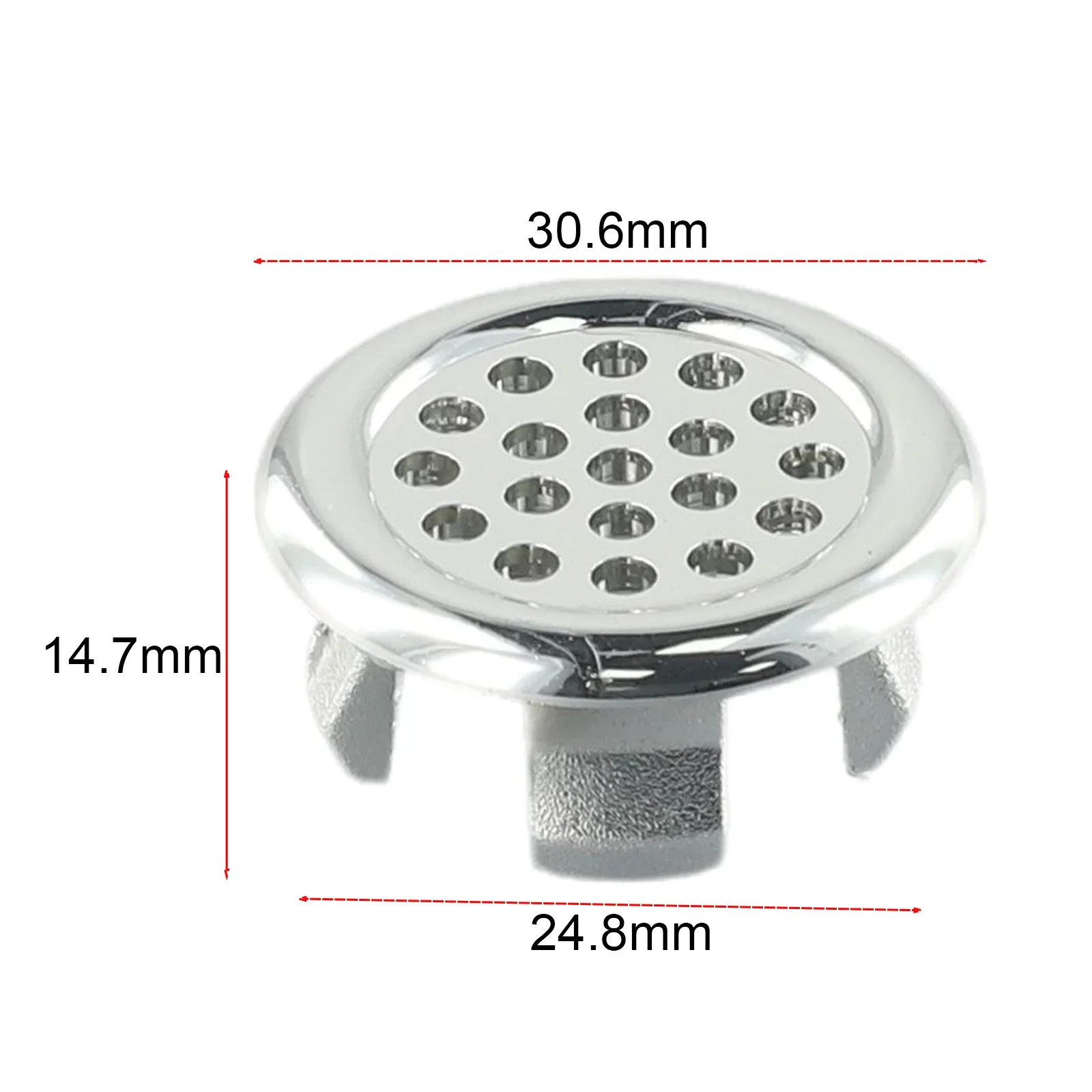 

High Quality Easy Accessibility Sink Overflow Ring Sanitary Pedestal Hot Sale 2pcs Accessories Replacement Hole