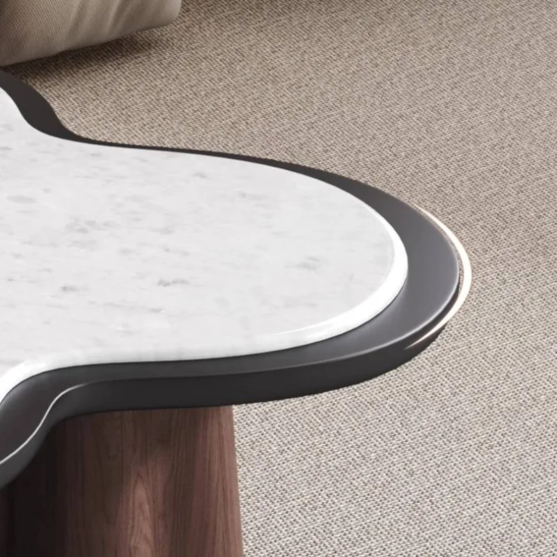 طاولات القهوة الكلاسيكية الأنيقة المصنوعة من الخشب الصلب البني طاولات القهوة اليابانية لغرفة المعيشة مصممة لأثاث منخفض ميسا دي سنترو للمنزل #5