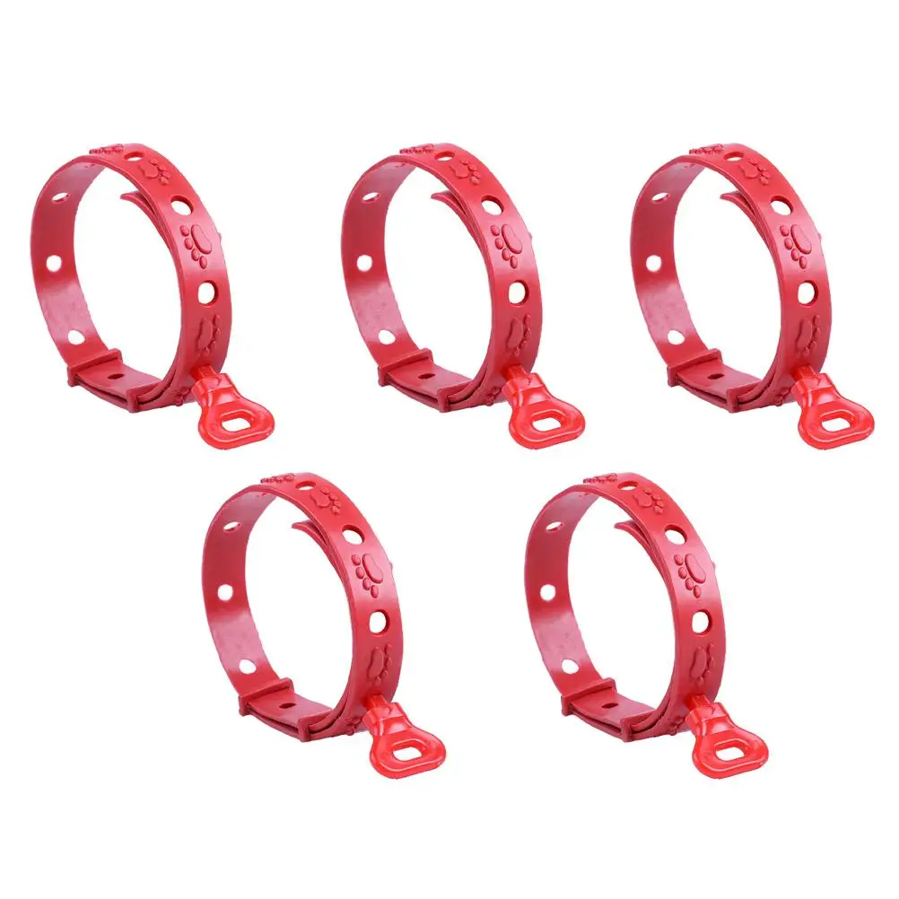 

5 Pcs Flea Collar Pet Supplies and for Pets Neck Guard Protective Rubber Protection