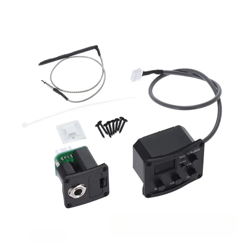 Four Paragraphs Ukulele Pickup Mini  High-quality Sturdy Durable LED Tuner Ukulele Pickups Musical Instrument Accessories