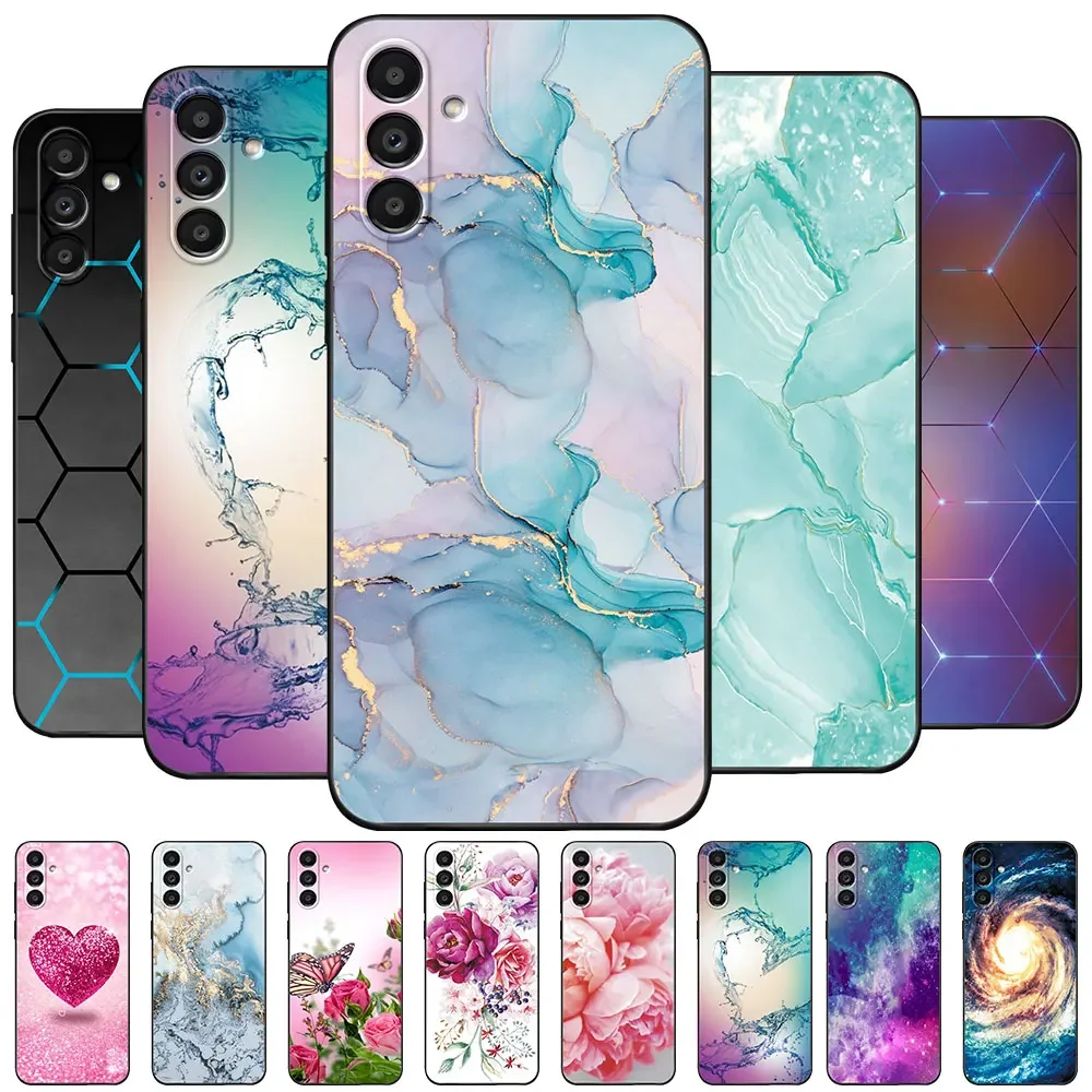 For Samsung A14 5G Case A34 A54 5G TPU Soft Fashion Silicone Phone Case For Samsung  Galaxy A 34 A54 Cute Back Cover Fundas Para