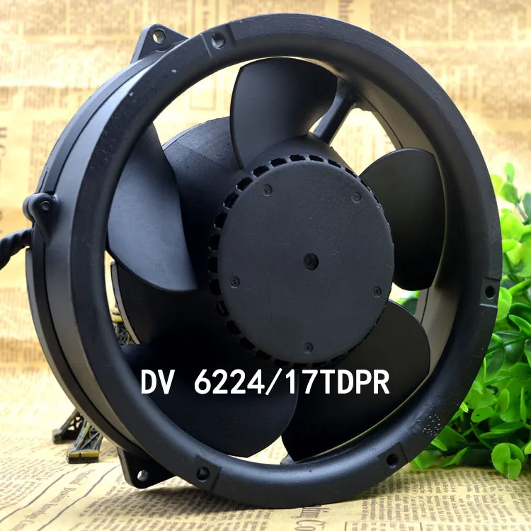 

1PCS radiator mute All metal Cooling Fan DV6224/17TDPR High end equipment fan 24V 89W 17cm High temperature resistance fan