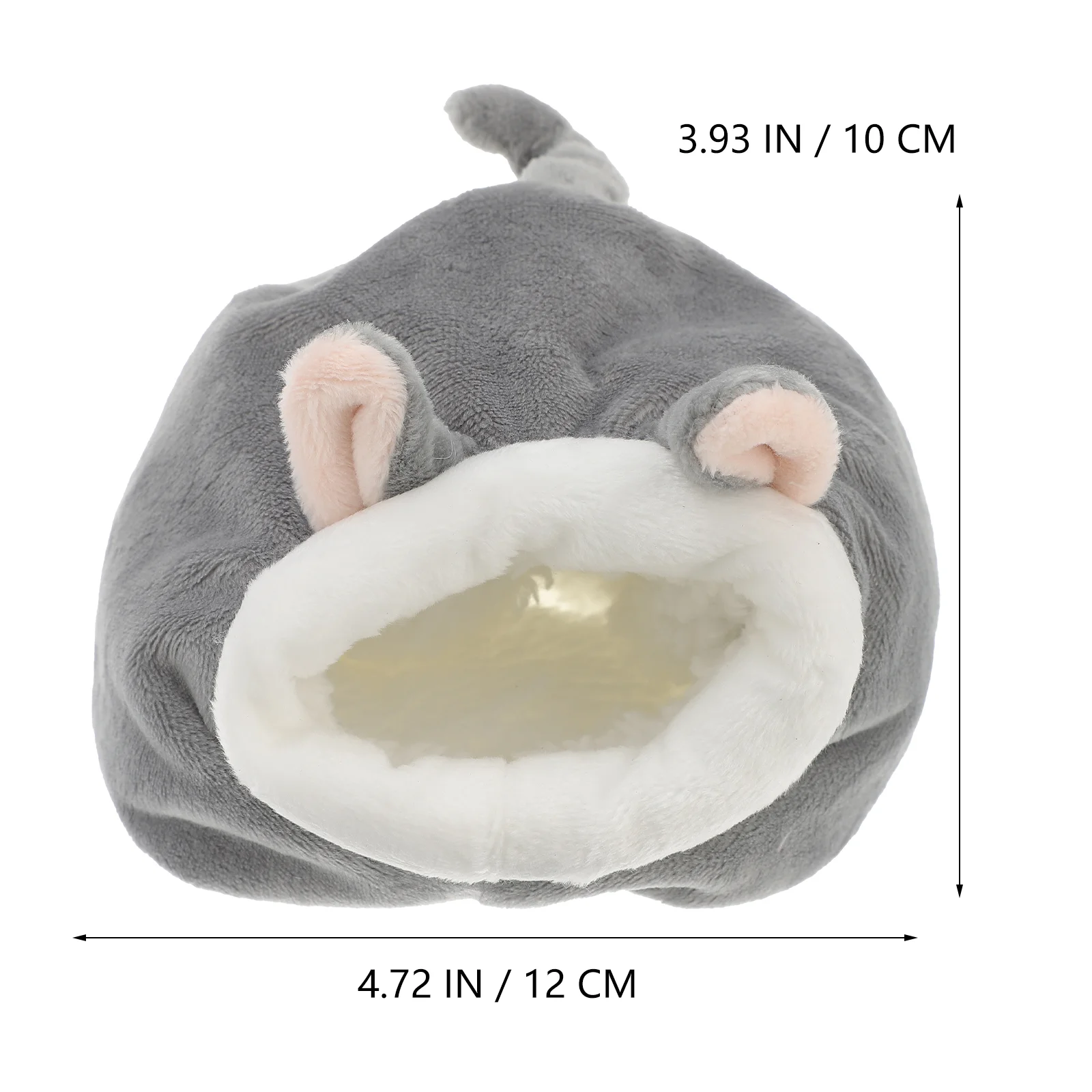 Hamster Cotton Nest Hedgehog Comfortable Sleep Bed Winter Warm Pet Nest Sleeping Bag Pet Supplies (Light Grey)